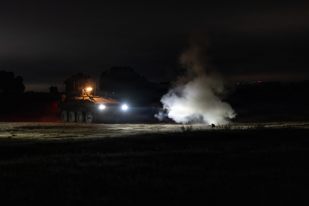 BLT 2/4 participate in a Night Mechanized Raid