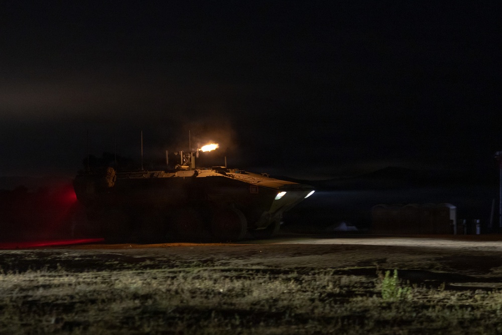 BLT 2/4 participate in a Night Mechanized Raid