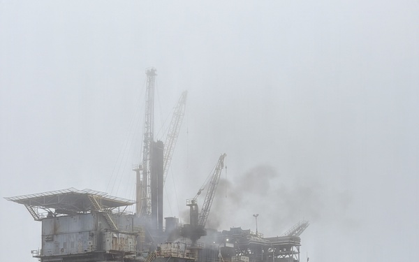 Coast Guard, partners respond to fire on non-operational natural gas platform