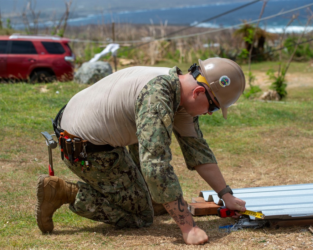 U.S. Armed Forces Help Rebuild Saipan After Sinlaku