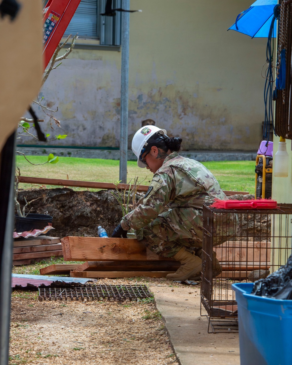 U.S. Armed Forces Help Rebuild Saipan After Sinlaku