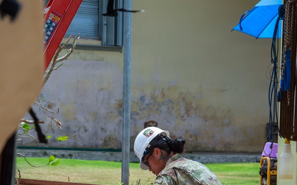 U.S. Armed Forces Help Rebuild Saipan After Sinlaku