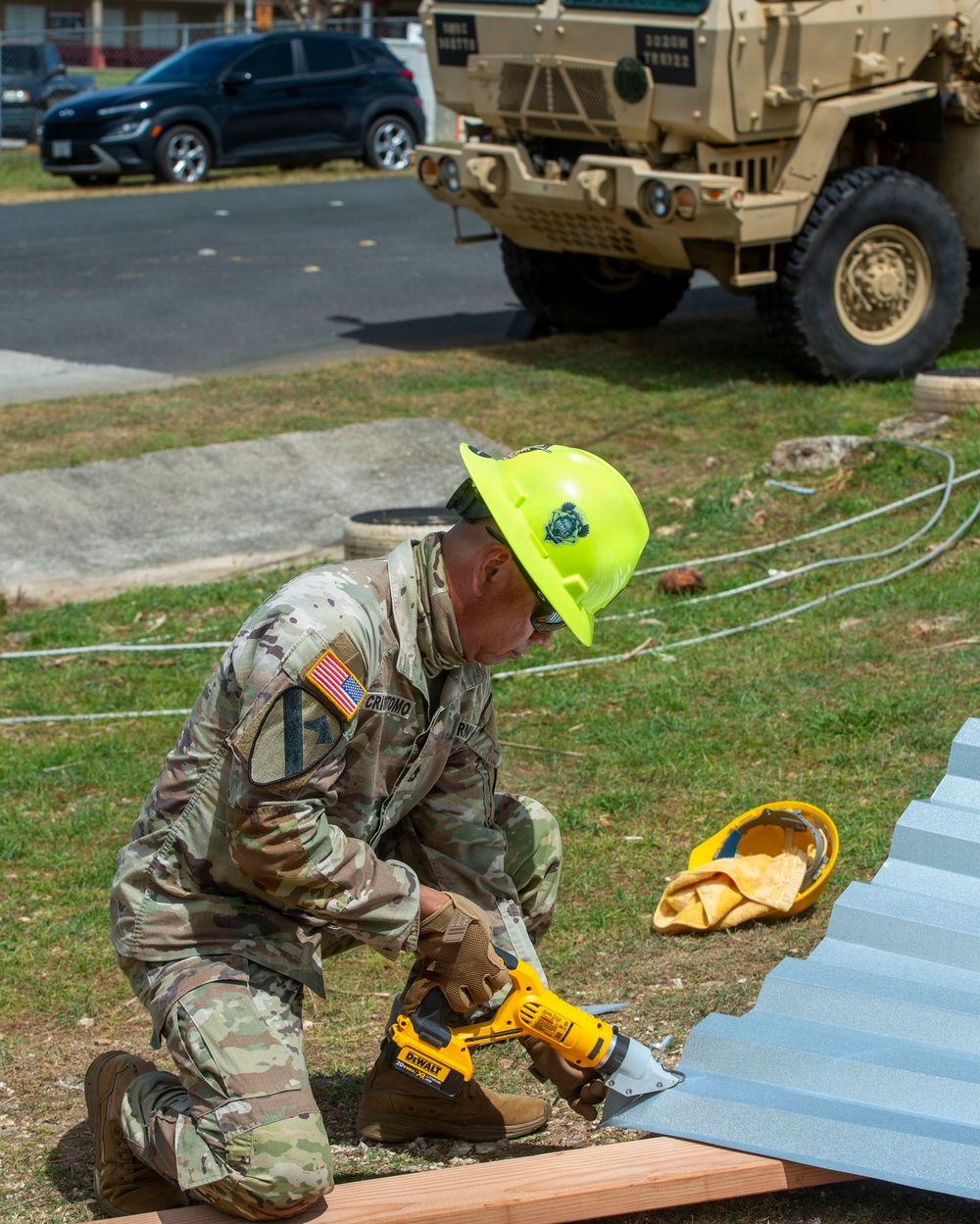 U.S. Armed Forces Help Rebuild Saipan After Sinlaku