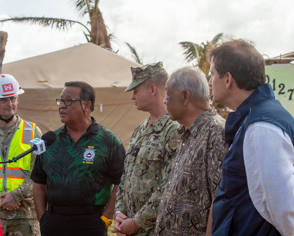 U.S. Armed Forces Help Rebuild Saipan After Sinlaku