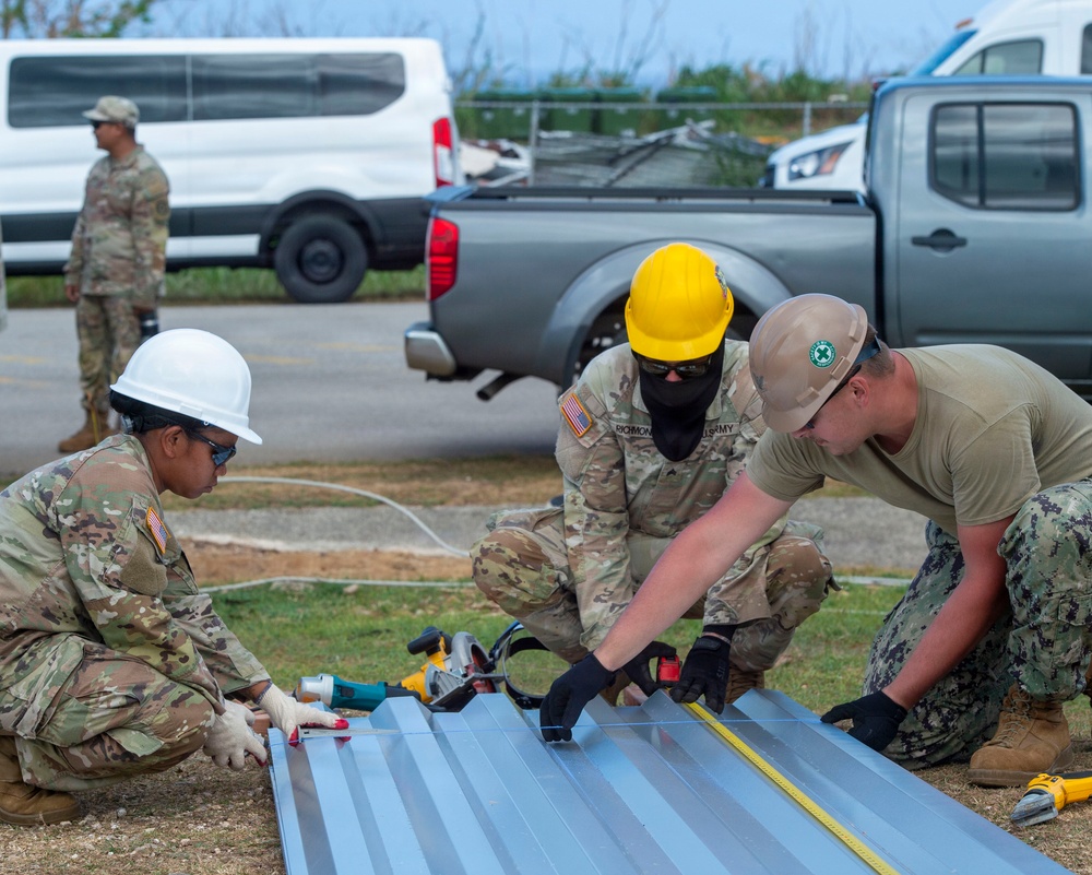U.S. Armed Forces Help Rebuild Saipan After Sinlaku