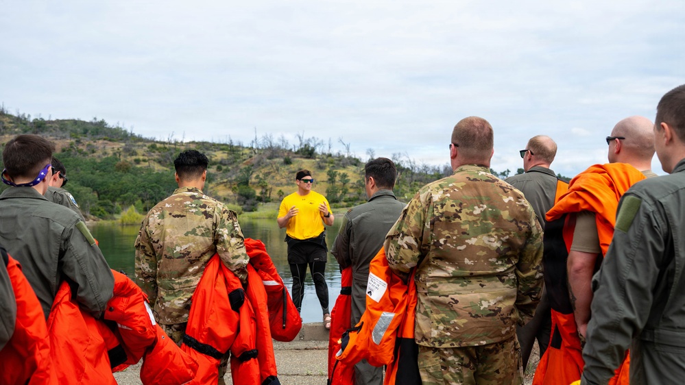 Travis SERE Team conducts water survival training