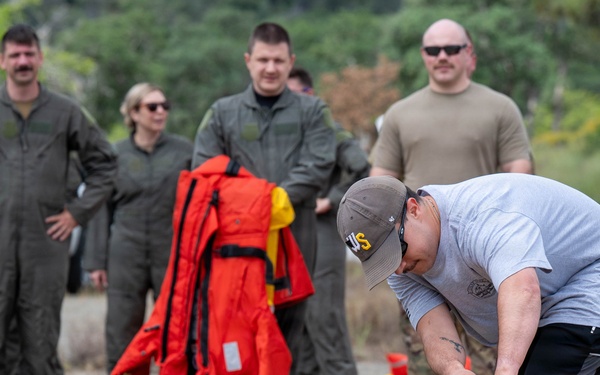 Travis SERE Team conducts water survival training