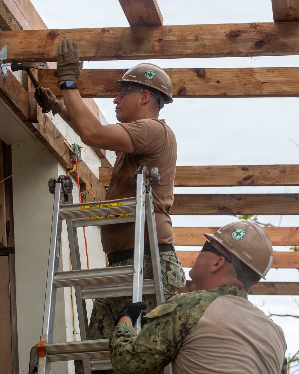 U.S. Armed Forces Help Rebuild Saipan After Sinlaku