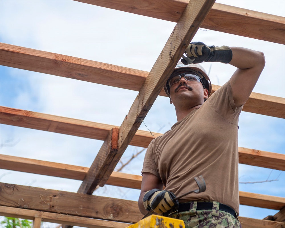 U.S. Armed Forces Help Rebuild Saipan After Sinlaku