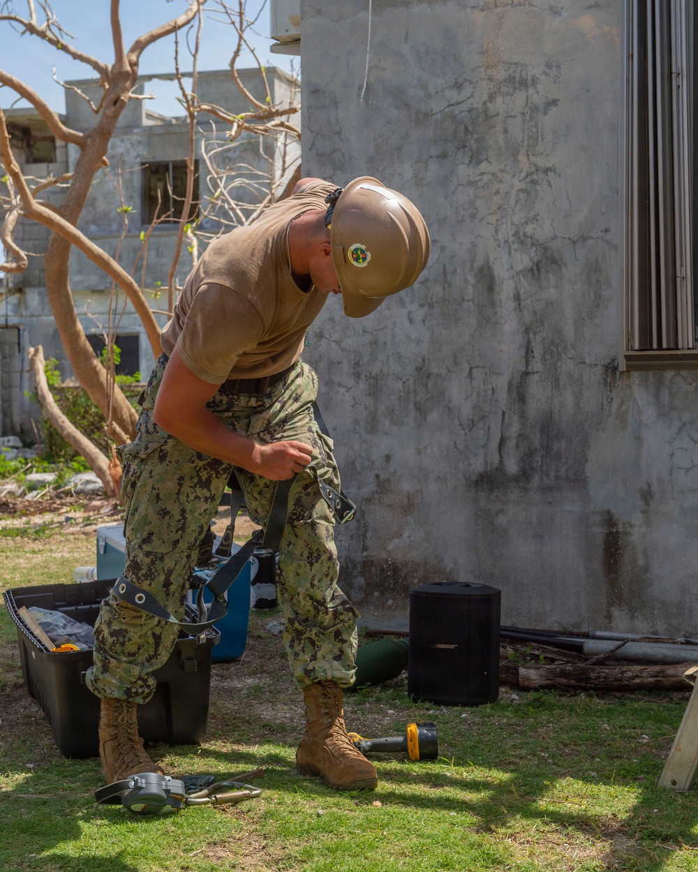 U.S. Armed Forces Help Rebuild Saipan After Sinlaku