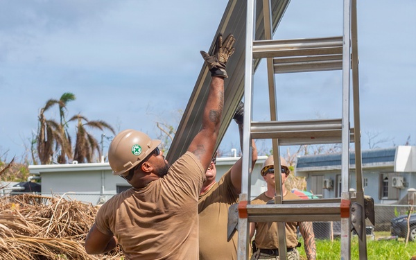 U.S. Armed Forces Help Rebuild Saipan After Sinlaku