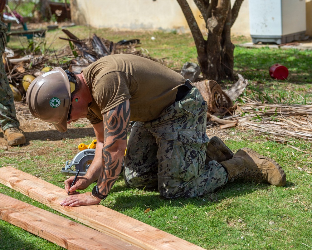 U.S. Armed Forces Help Rebuild Saipan After Sinlaku