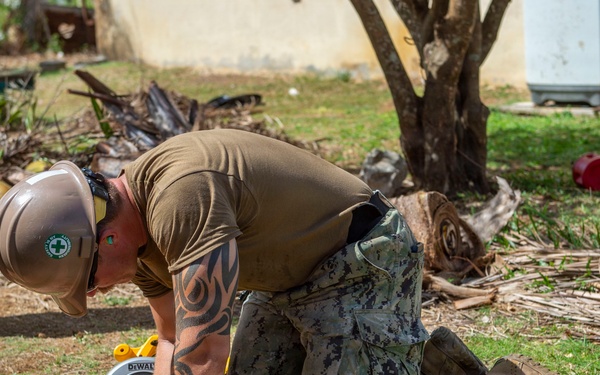 U.S. Armed Forces Help Rebuild Saipan After Sinlaku