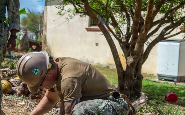U.S. Armed Forces Help Rebuild Saipan After Sinlaku