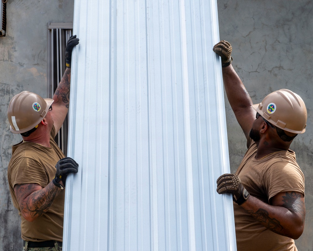 U.S. Armed Forces Help Rebuild Saipan After Sinlaku