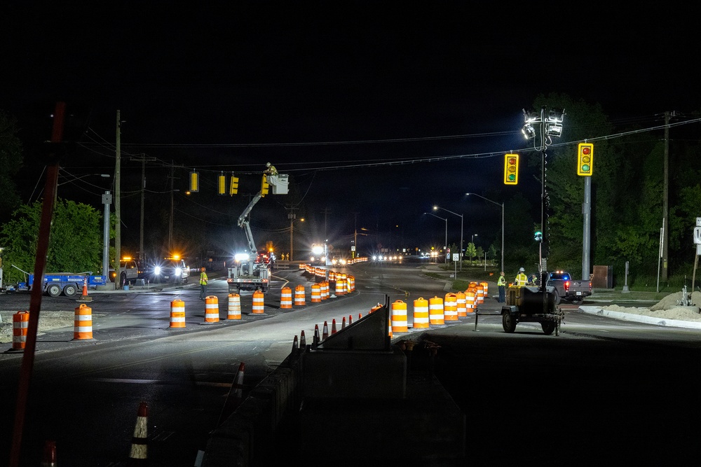 Overnight traffic shift moves drivers onto new Deep Creek Bridge span