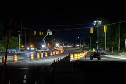 Overnight traffic shift moves drivers onto new Deep Creek Bridge span