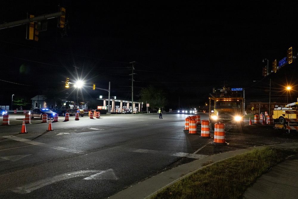 Overnight traffic shift moves drivers onto new Deep Creek Bridge span