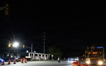 Overnight traffic shift moves drivers onto new Deep Creek Bridge span