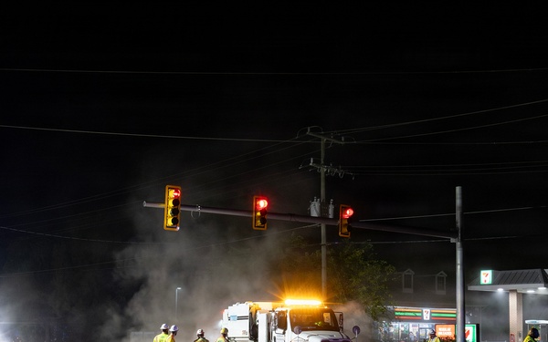 Overnight traffic shift moves drivers onto new Deep Creek Bridge span