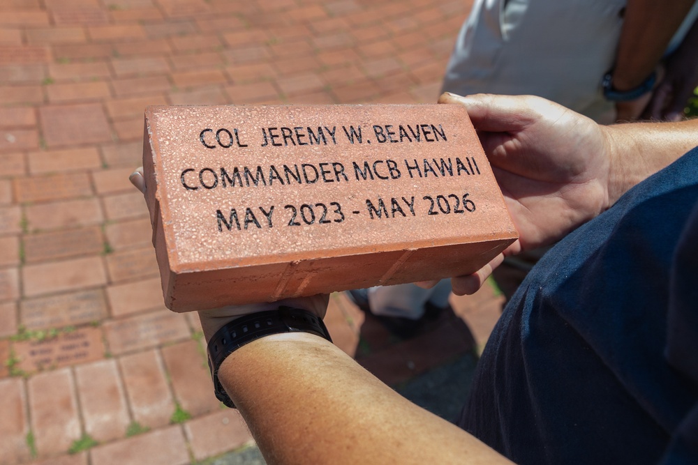 Bricks on The Ground; MCBH Honors Beaven