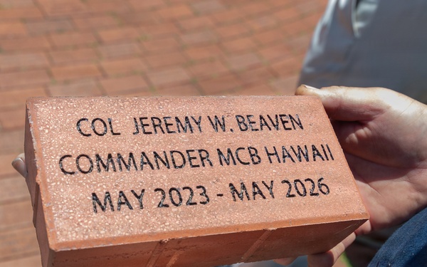 Bricks on The Ground; MCBH Honors Beaven