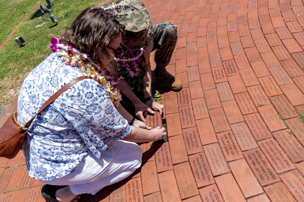 Bricks on The Ground; MCBH Honors Beaven
