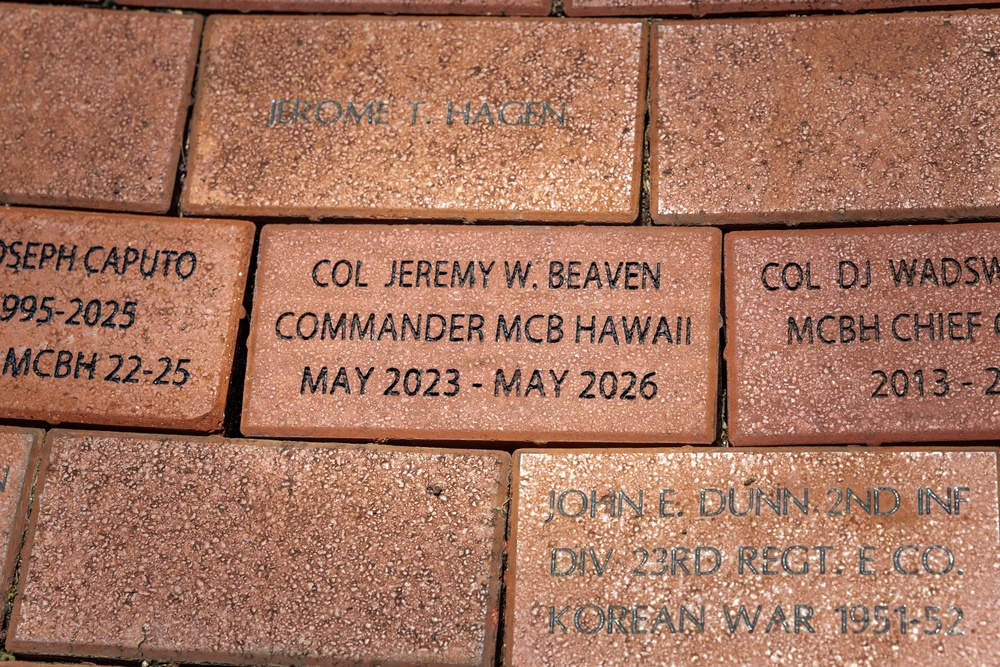 Bricks on The Ground; MCBH Honors Beaven