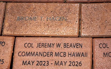Bricks on The Ground; MCBH Honors Beaven