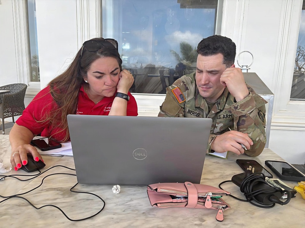 USACE Debris mission team responds to Sinlaku