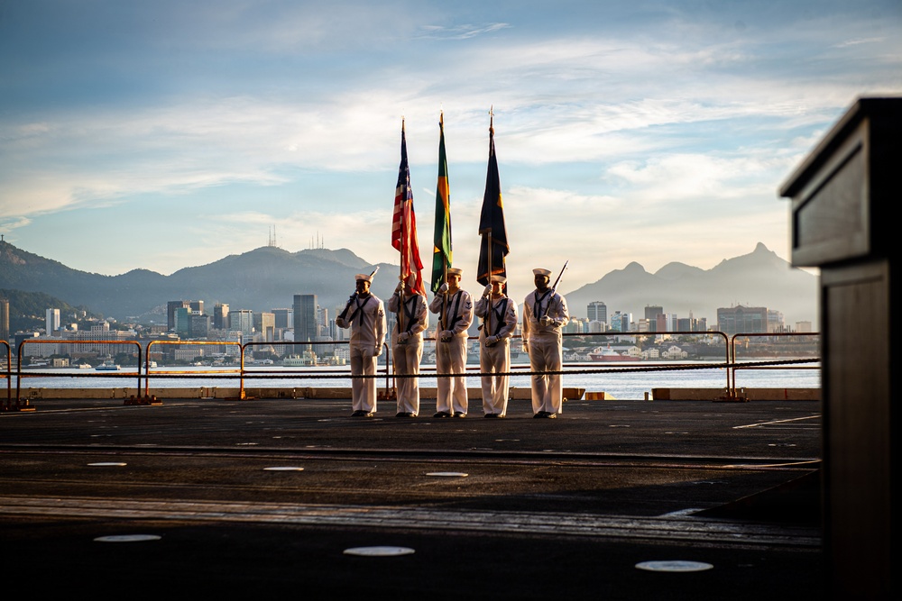 Nimitz Hosts Brazilian Distinguished Visitors