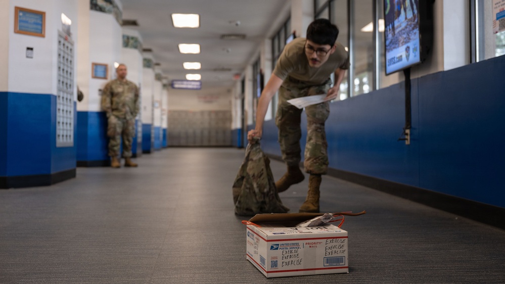 Osan Airmen Respond to Simulated Bomb Threat Exercise