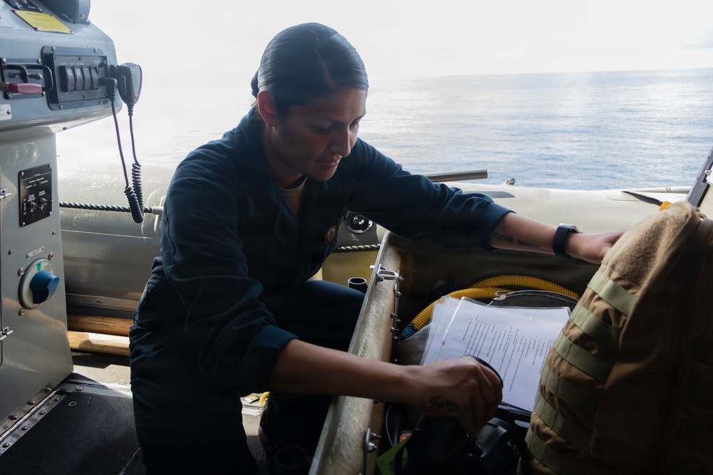 USS Portland Sailors and Marines Conduct Routine Operations
