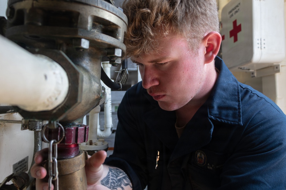 USS Portland Sailors Conduct Routine Operations