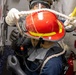 USS Mustin conducts a general quarters drill
