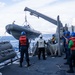 USS Mustin conducts boat operations