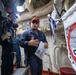 USS Mustin conducts a general quarters drill