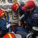 USS Mustin conducts a general quarters drill