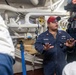 USS Mustin conducts a general quarters drill