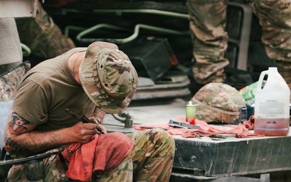 370th Armored Combat Engineer Company Bradley gunnery