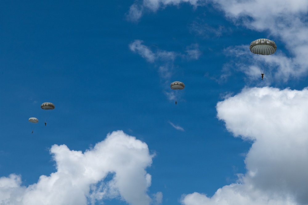 Joint Airborne Operations: DLA Distribution riggers join 148th ASOS to conduct static line jump