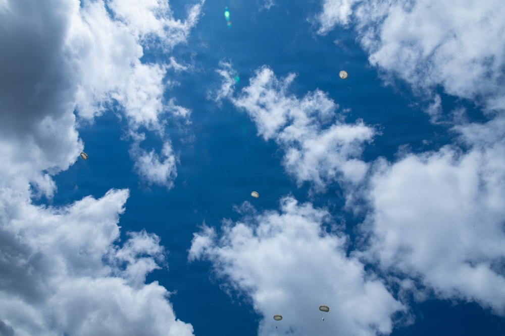 Joint Airborne Operations: DLA Distribution riggers join 148th ASOS to conduct static line jump