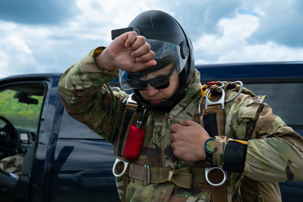 Joint Airborne Operations: DLA Distribution riggers join 148th ASOS to conduct static line jump