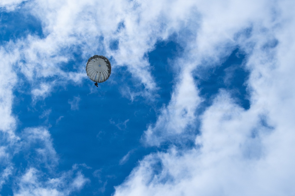 Joint Airborne Operations: DLA Distribution riggers join 148th ASOS to conduct static line jump
