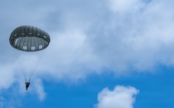 Joint Airborne Operations: DLA Distribution riggers join 148th ASOS to conduct static line jump