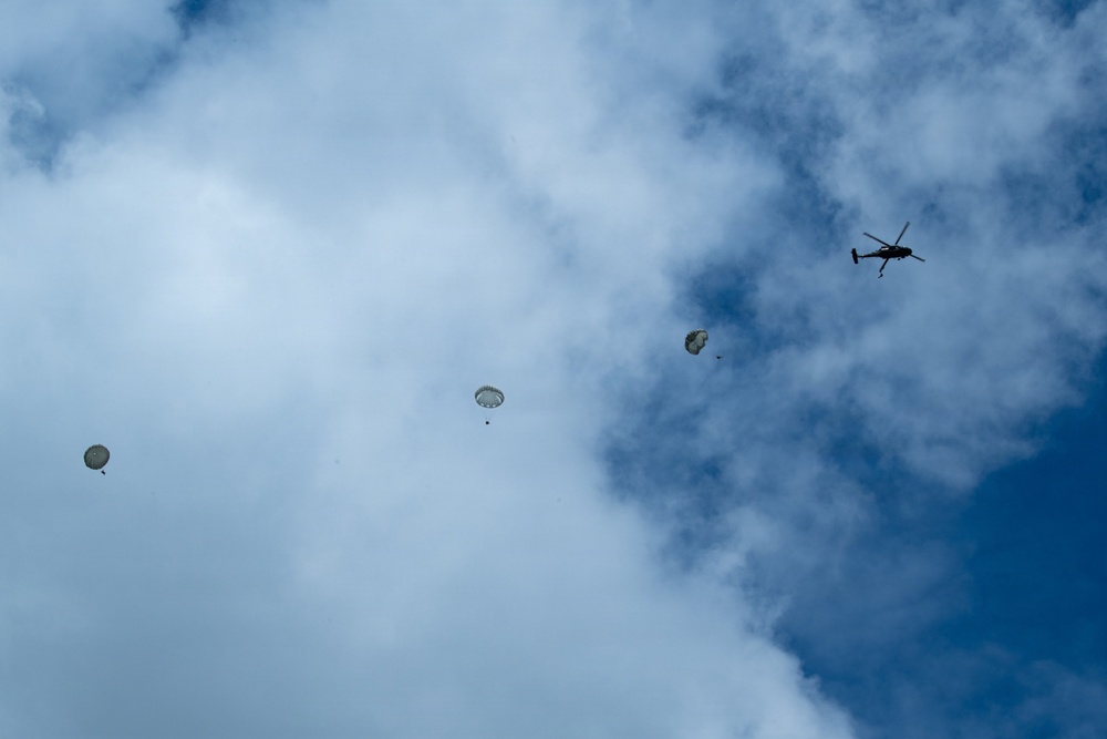 Joint Airborne Operations: DLA Distribution riggers join 148th ASOS to conduct static line jump