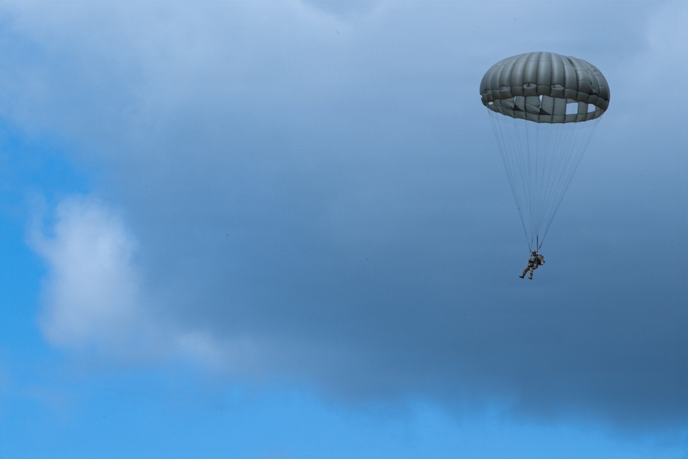 Joint Airborne Operations: DLA Distribution riggers join 148th ASOS to conduct static line jump