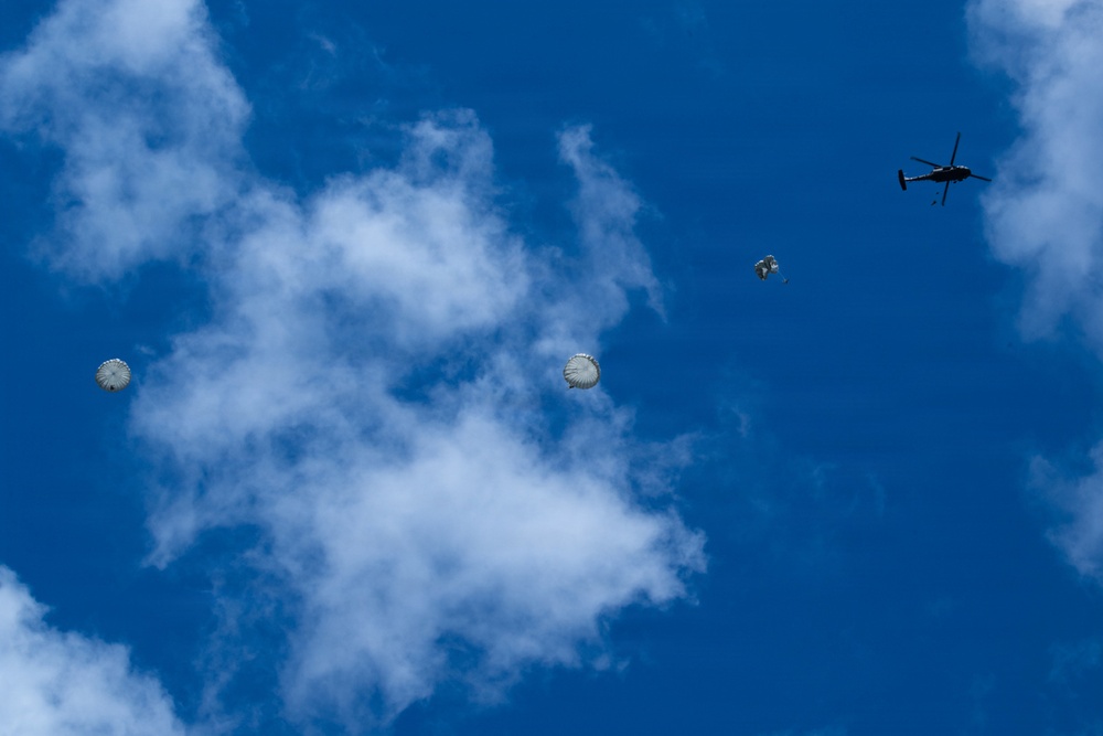Joint Airborne Operations: DLA Distribution riggers join 148th ASOS to conduct static line jump