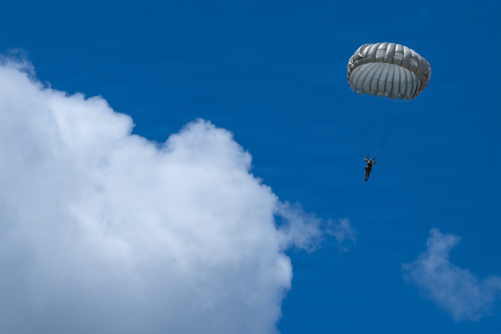 Joint Airborne Operations: DLA Distribution riggers join 148th ASOS to conduct static line jump