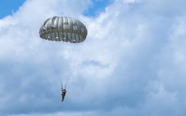Joint Airborne Operations: DLA Distribution riggers join 148th ASOS to conduct static line jump